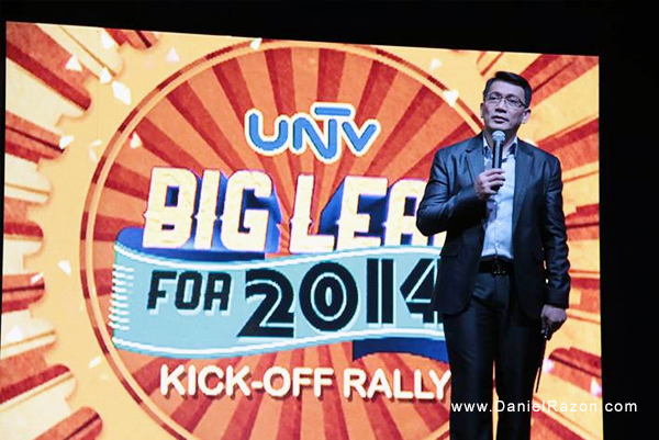 Kuya Daniel Razon reveals that UNTV's big plans for 2014 is to widen and intensify the station’s public services and news delivery.  (Rovic Balunsay | Photoville International)