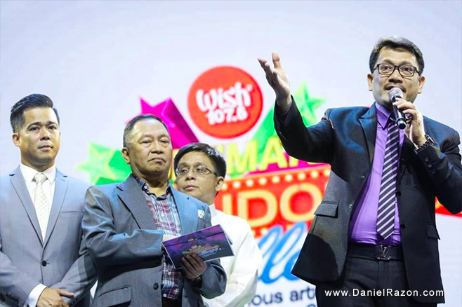 Kuya Daniel expresses support to Wish FM 107.5's wish-granting projects during the Ultimate Fandom Challenge of the radio station on June 28 at the Araneta Coliseum in Quezon City (Photo credit: Prince Marquez/Photoville International)