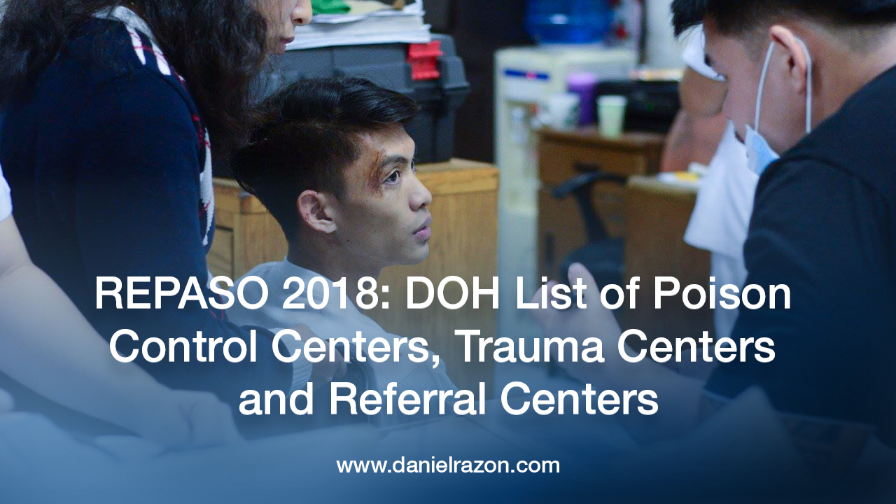 REPASO 2018_ DOH List of Poison Control Centers